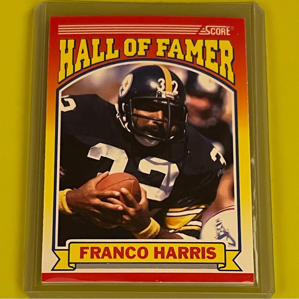 Franco Harris #595 [Hall of Famer] 1990 Score Football Trading Card